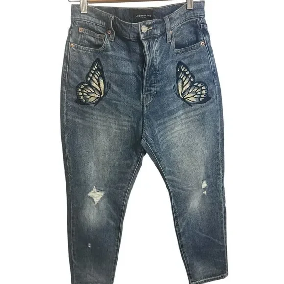 Lucky Brand Jeans Lucky Brand Jeans
Drew Mom High Rise Taper butterfly 6 28 - Picture 2 of 14